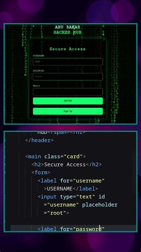 hacking screen 🔥 #coding #javascript #development #programming #viral #shorts