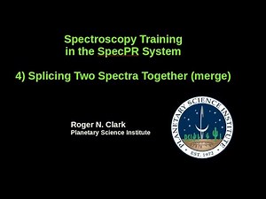 4) Splicing Two Spectra Together (merge)