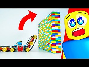 Lego Vehicle vs GIANT Lego Wall