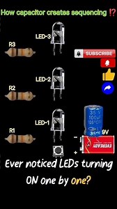How Capacitor Controls LED⁉️