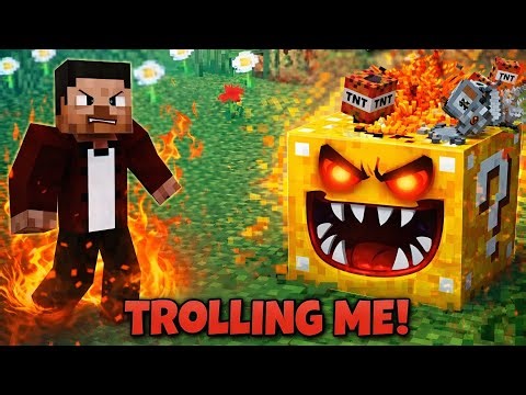 Minecraft Evil Lucky Block Mod Trolling Me 😱 | Minecraft Mods Gameplay Hindi