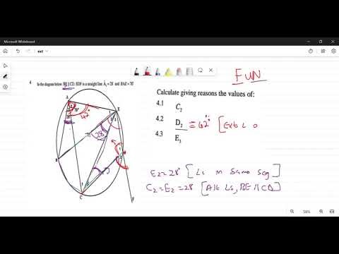 Title: Circle Geometry – Using Parallel Lines to Find Unknown Angles