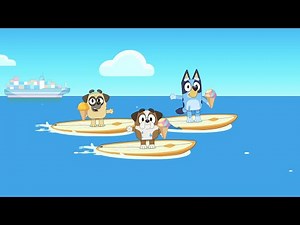 Bluey Goes Surfing! Ocean Fun With Friends || Episode 03