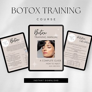 Beginners Botox Injection Course, Botox Training Guide, Botox Manual, Aesthetic Nurse Botox Complete Guide, Neurotoxin Training Academy - Etsy UK