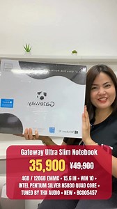 3K views | ¥35,900 na lang ang Gateway FHD Ultra Slim Notebook! Kaya naman i-mine mo na! #YeheyJapan #FBReels #Gadgets #Gateway | Dealz K.K. | Facebook