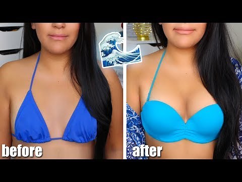 HOW I MAKE MY "A" CUPS LOOK BIGGER IN A SWIMSUIT! (W/ Upbra)
