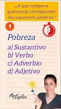 ✅☝️To what GRAMMATICAL CATEGORY do the following words belong?☝️#spanishlanguage #morphology