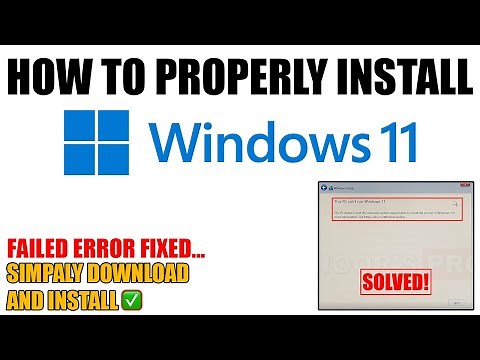 How To Properly Install Windows 11 || Without TPM 2.0 and Secure Boot Just Download And Install ✔️✔️