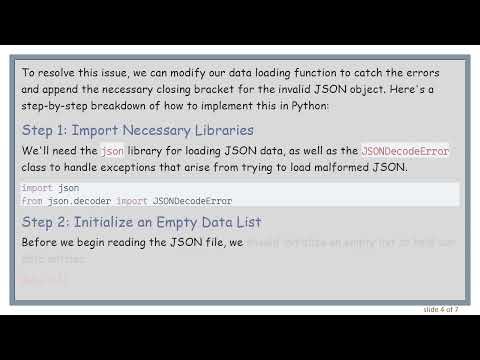 Fixing Malformed JSON Objects: A Python Guide