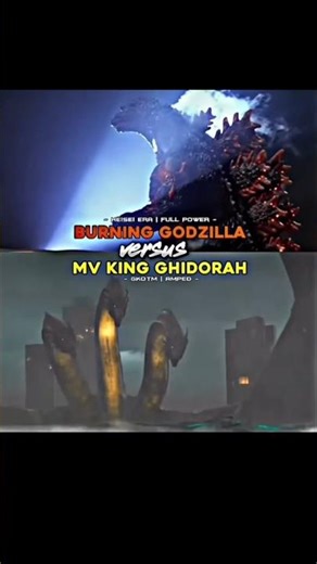King Ghidorah Vs Burning Godzilla #kingghidorah #burninggodzilla #monsterverse #toho #capcutedit
