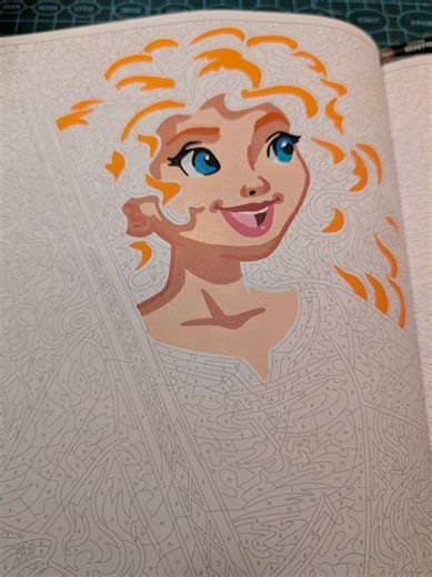 Les fameux cheveux de Merida 🧡 #coloriage #coloriagemystere #merida #disney #chill