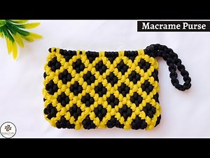 How to Make Macrame Purse | Beautiful Macrame Purse Tutorial | Handbag for Girls