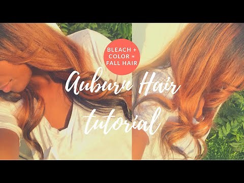 ✿ DIY FALL HAIR: Auburn Hair Color Tutorial (W/ Highlights & Lowlights) ✿