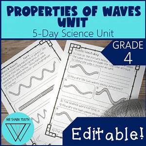 4th Grade Properties of Waves Unit: 4-PS4-1 Lesson Plan & Activities