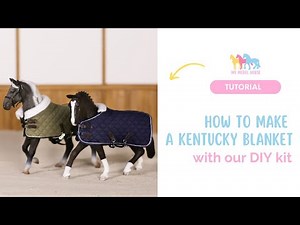 How to make a kentucky stable Blanket for Schleich & Breyer horses #schleich #breyerhorses #tutorial