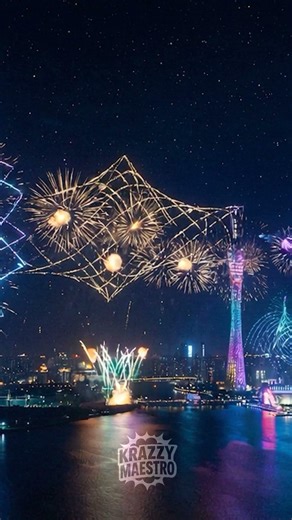 🌌 3D Fireworks Spectacle in 4K – Futuristic Sky Art & Digital Pyro Show ✨🎆