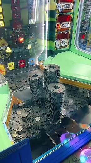 Exciting Coin Pusher Game Machine Action and Fun
