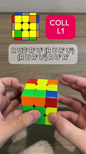 Coll L1 fingertrick tutorial #rubikscube #rubik #cubing #speedcubing #rubik3x3 #rubiks #tutorial