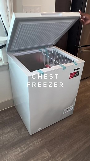 unbox my new @frigidaireofficial chest freezer #walmart #walmartfinds #walmarthaul #walmartplus #asmr #asmrsounds #asmrhaul #asmrunboxing #unboxing #unboxingvideo #frigidaire #newappliance #chestfreezer #organizedhome #organizedkitchen #homeimprovement #homedecor #kitchentok #kitchen #fyp#viral