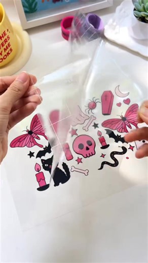 26K views · 183 reactions | A pinky twist on Halloween with printable HTV Materials ✨TECKWRAP inkjet printable HTV ✨TECKWRAP medium tack versa tape ✨TECKWRAP craft tool set ✨TECKWRAP mini press Shop on teckwrapcraft.com SVG from @milkmilksugar #teckwrapcraft #teckwrapvinyl #ironon #heatpress #SmallBusiness #halloween #spooky #fallvibes #HTV #craft #DIY #diyproject | TeckWrap Craft | Facebook