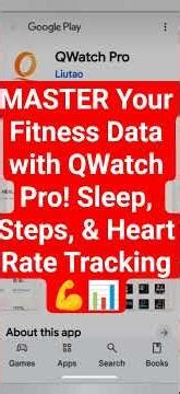 MASTER Your Fitness Data with QWatch Pro! Sleep, Steps, & Heart Rate Tracking 💪📊