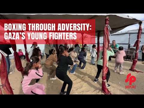 Palestinian Girls Train Boxing Among Displacement Tents in Gaza | Sport, Strength & Resilience