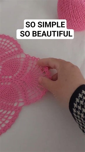 Crochet a New Gen. Pink Lace! #trending #doily