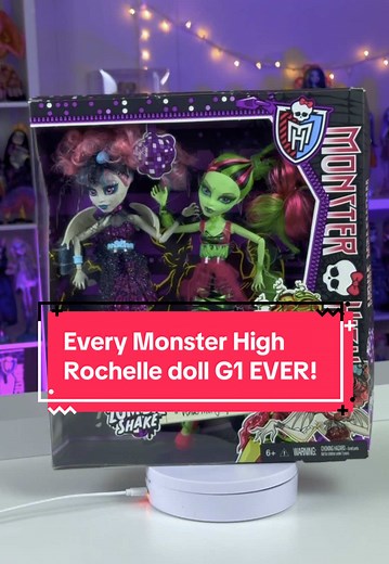 Complete Collection of Monster High Rochelle Goyle Dolls
