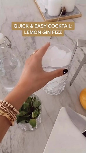 Quick & Easy Lemon Gin Fizz Cocktail Recipe