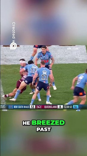 Queensland Rugby League Thriller Try Scoring and Tackles!