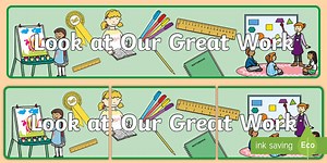 Look at Our Great Artwork Display Banner