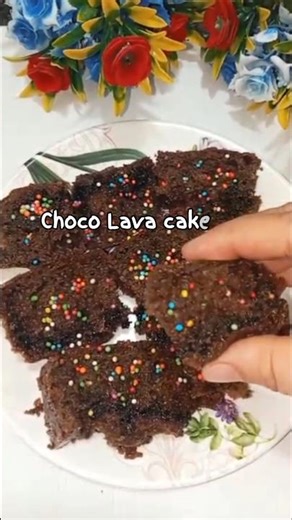 Choco Lava Cake Recipe 😍 #shorts #viral #trending #chocolavacake #dessert