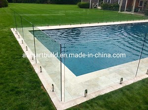 [Hot Item] Frameless Glass Pool Fence/ Swimming Pool Glass Fencing/ Glass Handrail/ Glass Balustrade