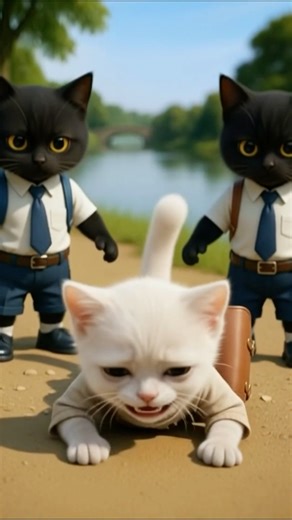 Poor cat don’t have money to buy new back ❤️‍🔥 #sad #catrescue #story #moralstories #cute 😔