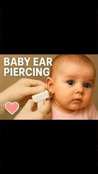 Is It SAFE To Pierce A Baby's EAR? Ear piercing of my 3 month old baby❤️
