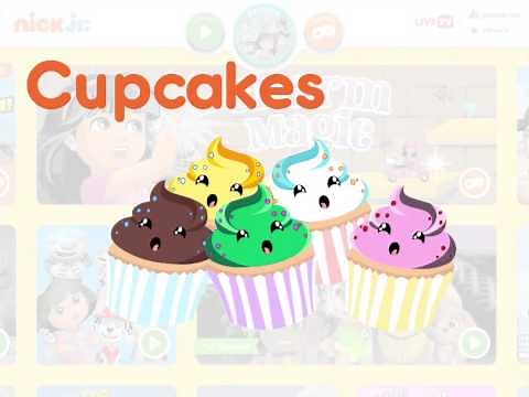 Nick Jr - Alpha Buttons - Cupcakes