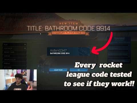 Working rocket league codes in 2026