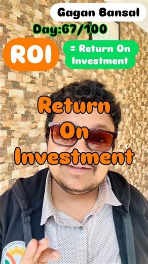 Return on Investment (ROI): must for all smart startups || STARTUP TERMINOLOGY || 100 days challenge