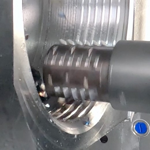 Titans of CNC on Instagram: "MONSTER THREAD MILLING on the IBARMIA THR 16P Extreme. Featured Tool: TMS41 Inserted Thread Mill from Kennametal."