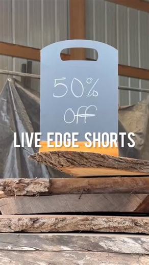 Live edge slab sale. September 13. 8am-4pm | Heartland Timber, LLC