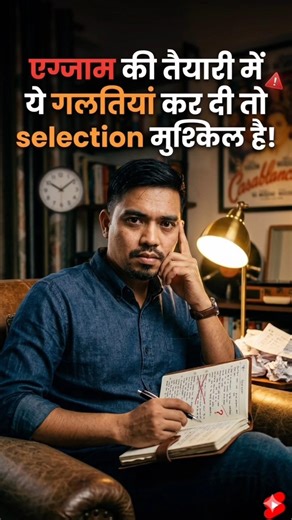 "Yeh Galtiyaan Kar Rahe Ho To Selection Bhool Jao!" 😟😟📄#short #shorts #viral #exam #motivation #top