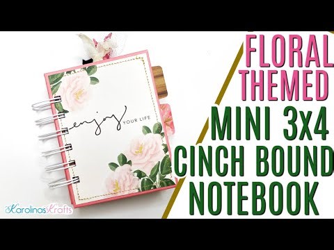 3x4 Mini Notebook Share using up Your Paper Scraps from Flower Market, Mini Floral Small Notebook