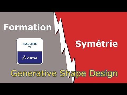 CATIA V5 - Generative Shape Design : Comment faire une symétrie ?