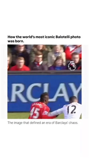 SportSphere | Insights & Intel on Instagram: "A fan prevents Balotelli from receiving a card, and afterwards, this iconic image emerges. Sometimes, the most important save doesn't happen on the goal line. ⚽️ During the 2015 clash between Liverpool and Manchester United, Mario Balotelli was seconds away from a classic "Mario moment" after a heated tussle with Chris Smalling. Having already been booked, any retaliation would have almost certainly led to a red card. In a surreal turn of events, Liv