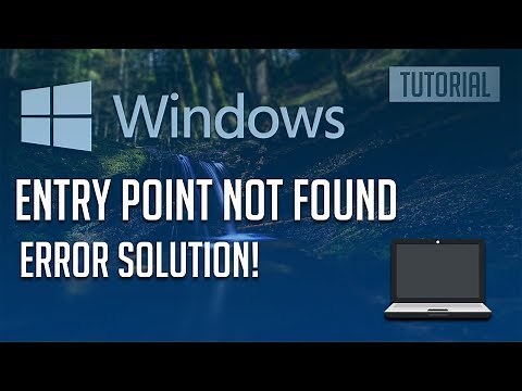 How to Fix "Entry Point Not Found" Error in Windows 10,8,7 - 【2025】