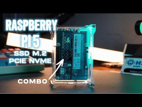 Combo Raspberry Pi 5 RAM 4/8GB sử dụng ổ cứng SSD M.2 PCie NVME