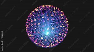 A fingerprint image composed of dots and lines arranged in a circular pattern, portraying the unique and individualized nature of this form of identification