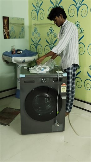 Washing machine, Lg fully automatic washing machine installation and demo #washingmachine #lg