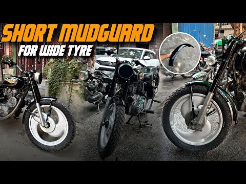 SHORT MUDGUARD FIT KRNA ITNA MUSHKIL 😬 | Bullet 350 Short Mudguard Installation | @b4bullet