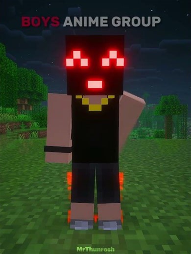 girls vs boys Anime Taste 💀🔥 #minecraft